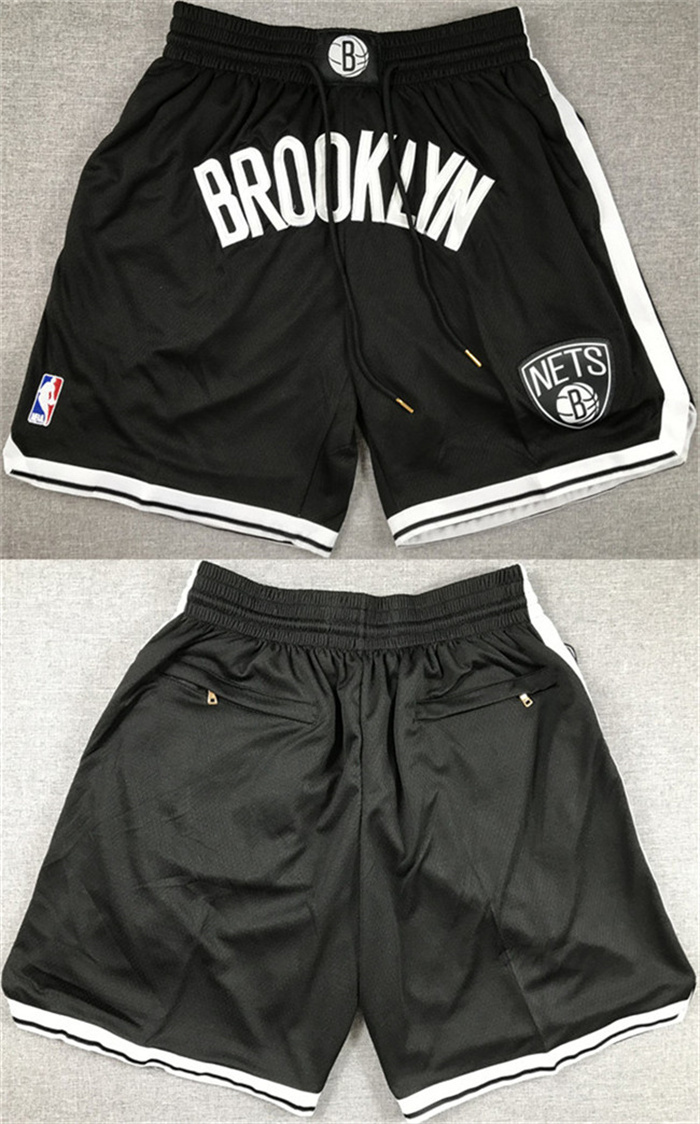 Men's Brooklyn Nets Black Shorts (Run Small) Men's Brooklyn Nets Black Shorts (Run Small)