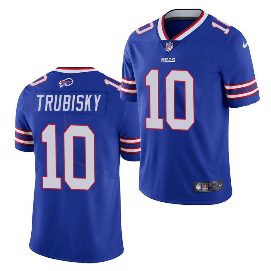 Men's Buffalo Bills #10 Mitchell Trubisky Blue Vapor Untouchable Limited Stitched Jersey Men's Buffalo Bills #10 Mitchell Trubisky Blue Vapor Untouchable Limited Stitched Jersey