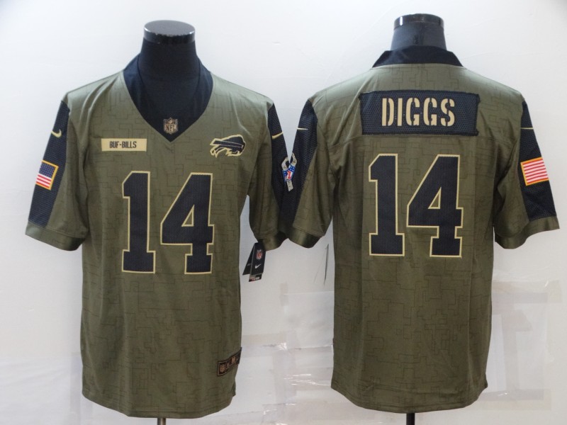 Men's Buffalo Bills #14 Stefon Diggs Nike Olive 2021 Salute To Service Limited Player Jersey Men's Buffalo Bills #14 Stefon Diggs Nike Olive 2021 Salute To Service Limited Player Jersey