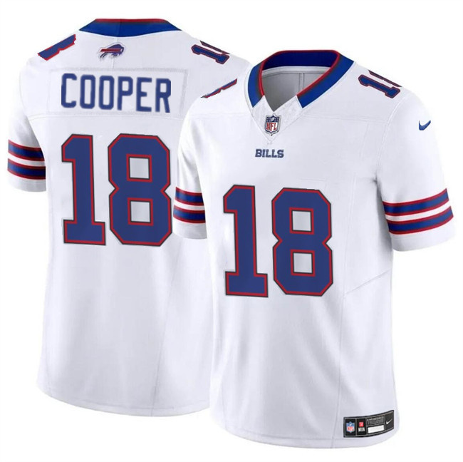 Men's Buffalo Bills #18 Amari Cooper White 2024 F.U.S.E. Vapor Untouchable Limited Stitched Football Jersey1