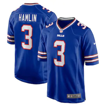 Men's Buffalo Bills #3 Damar Hamlin Nike Royal Player Jersey