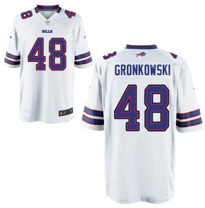 Men's Buffalo Bills #48 Glenn Gronkowski Nike White Elite 2016 Draft Pick Jersey Men's Buffalo Bills #48 Glenn Gronkowski Nike White Elite 2016 Draft Pick Jersey
