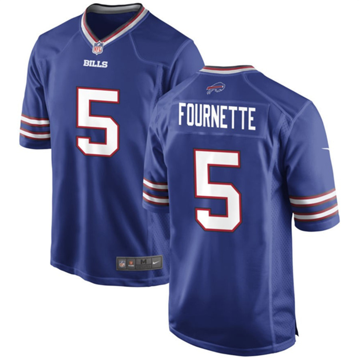 Men's Buffalo Bills #5 Leonard Fournette Blue Stitched Football Game Jersey Men's Buffalo Bills #5 Leonard Fournette Blue Stitched Football Game Jersey