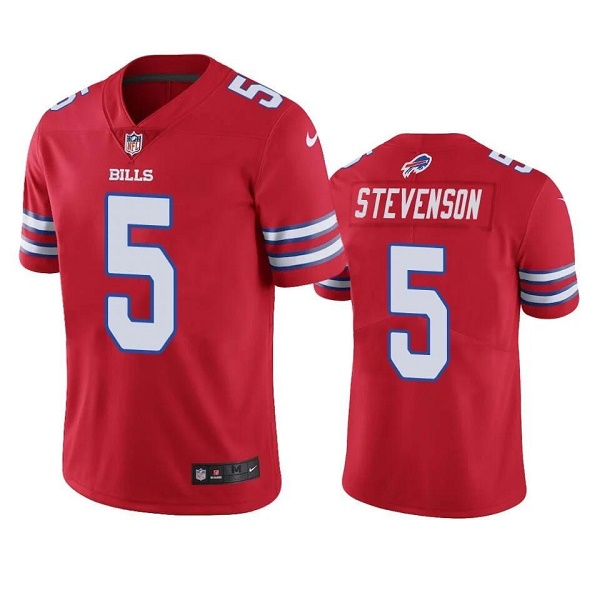 Men's Buffalo Bills #5 Marquez Stevenson Red Vapor Untouchable Limited Stitched Jersey Men's Buffalo Bills #5 Marquez Stevenson Red Vapor Untouchable Limited Stitched Jersey