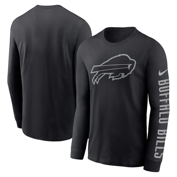 Men's Buffalo Bills Black Long Sleeve T-Shirt Men's Buffalo Bills Black Long Sleeve T-Shirt