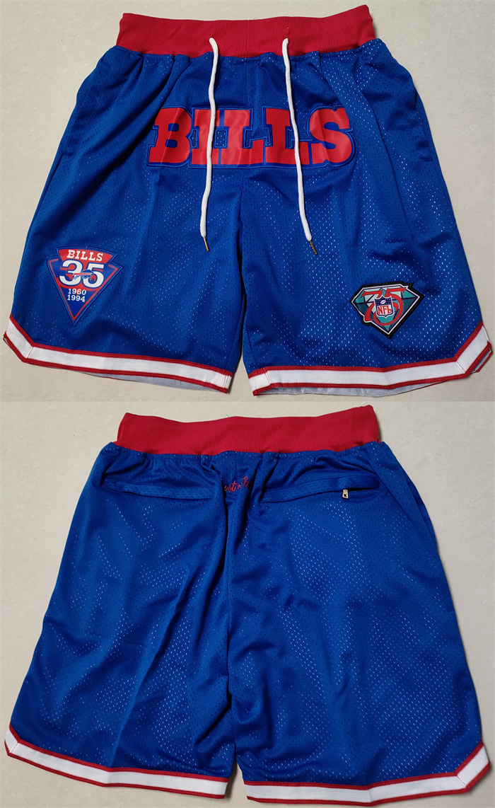 Men's Buffalo Bills Blue Shorts (Run Smaller) Men's Buffalo Bills Blue Shorts (Run Smaller)