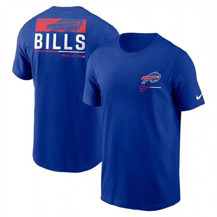 Men's Buffalo Bills Blue Team Incline T-Shirt Men's Buffalo Bills Blue Team Incline T-Shirt