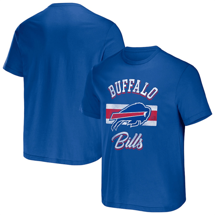 Men's Buffalo Bills Blue X Darius Rucker Collection Stripe T-Shirt Men's Buffalo Bills Blue X Darius Rucker Collection Stripe T-Shirt