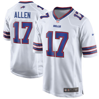 Men's Buffalo Bills Josh Allen Nike White 2018 NFL Draft Pick Limited Jersey