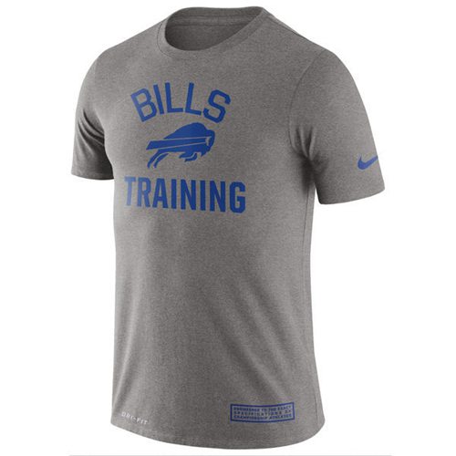 Men's Buffalo Bills Nike Heathered Gray Training Performance T-Shirt Men's Buffalo Bills Nike Heathered Gray Training Performance T-Shirt