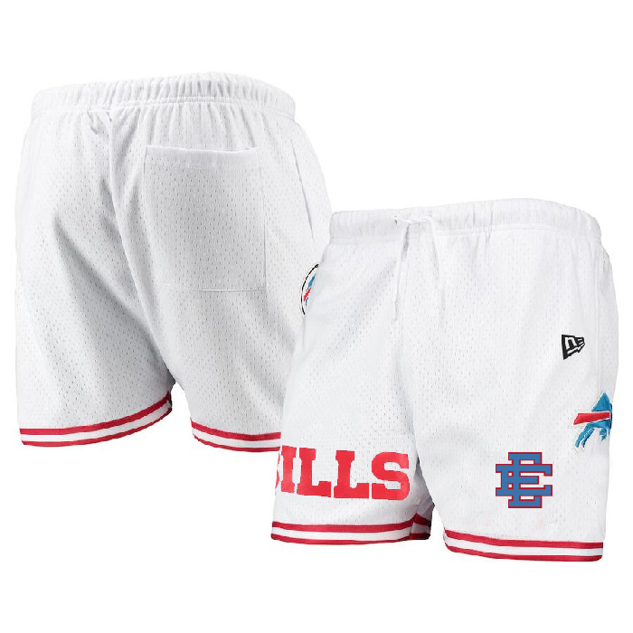 Men's Buffalo Bills Pro White Royal Mesh Shorts Men's Buffalo Bills Pro White Royal Mesh Shorts