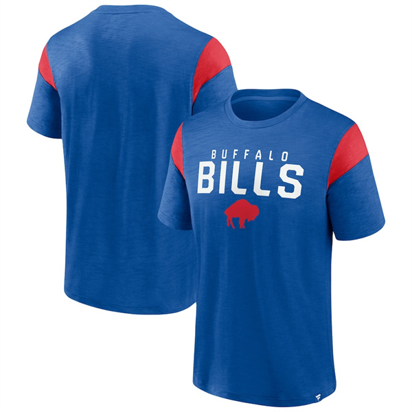 Men's Buffalo Bills Royal Red Home Stretch Team T-Shirt Men's Buffalo Bills Royal Red Home Stretch Team T-Shirt