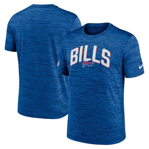 Men's Buffalo Bills Royal Sideline Velocity Stack Performance T-Shirt Men's Buffalo Bills Royal Sideline Velocity Stack Performance T-Shirt