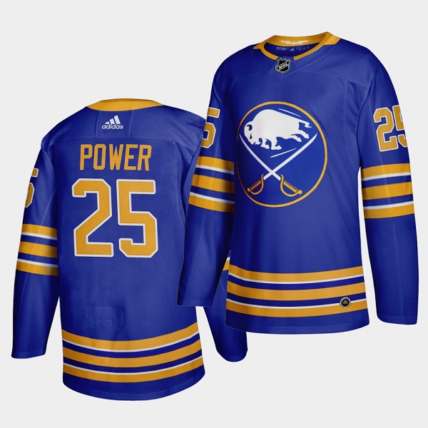Men's Buffalo Sabres #25 Owen Power Royal Stitched Jersey Men's Buffalo Sabres #25 Owen Power Royal Stitched Jersey