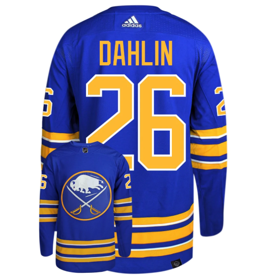 Men's Buffalo Sabres #26 Rasmus Dahlin Blue Stitched Jersey Men's Buffalo Sabres #26 Rasmus Dahlin Blue Stitched Jersey