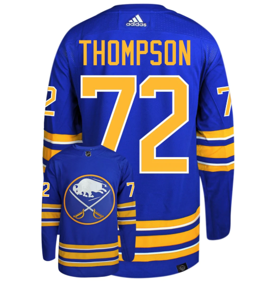 Men's Buffalo Sabres #72 Tage Thompson Blue Stitched Jersey Men's Buffalo Sabres #72 Tage Thompson Blue Stitched Jersey
