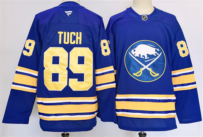 Men's Buffalo Sabres #89 Alex Tuch Blue 2024-25 Stitched Jersey Men's Buffalo Sabres #89 Alex Tuch Blue 2024-25 Stitched Jersey