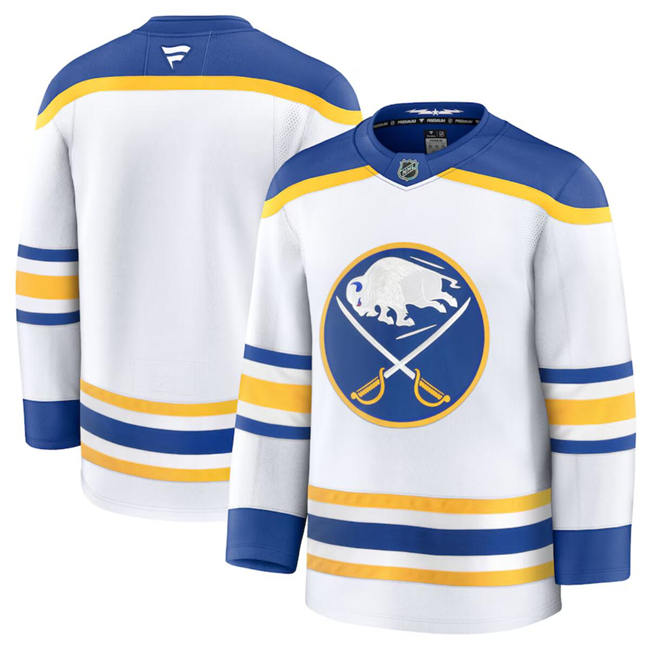 Men's Buffalo Sabres Blank White 2024-25 Away Stitched Hockey Jersey Men's Buffalo Sabres Blank White 2024-25 Away Stitched Hockey Jersey