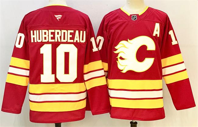 Men's Calgary Flames #10 Jonathan Huberdeau Jonathan Huberdeau Red 2024-25 Home Stitched Hockey Jersey Men's Calgary Flames #10 Jonathan Huberdeau Jonathan Huberdeau Red 2024-25 Home Stitched Hockey Jersey