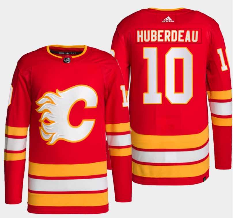 Men's Calgary Flames #10 Jonathan Huberdeau Red Stitched Jersey Men's Calgary Flames #10 Jonathan Huberdeau Red Stitched Jersey