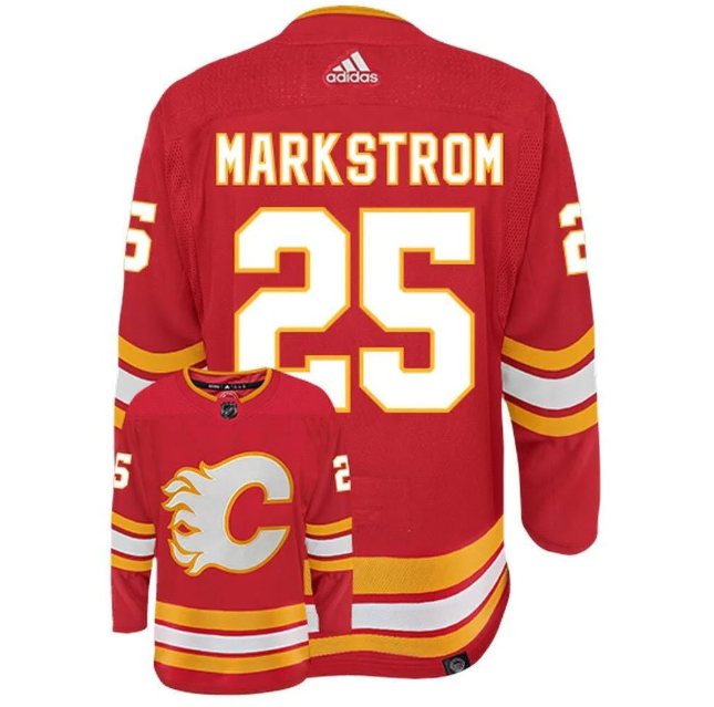 Men's Calgary Flames #25 Jacob Markstrom Red Stitched NHL Jersey Men's Calgary Flames #25 Jacob Markstrom Red Stitched NHL Jersey