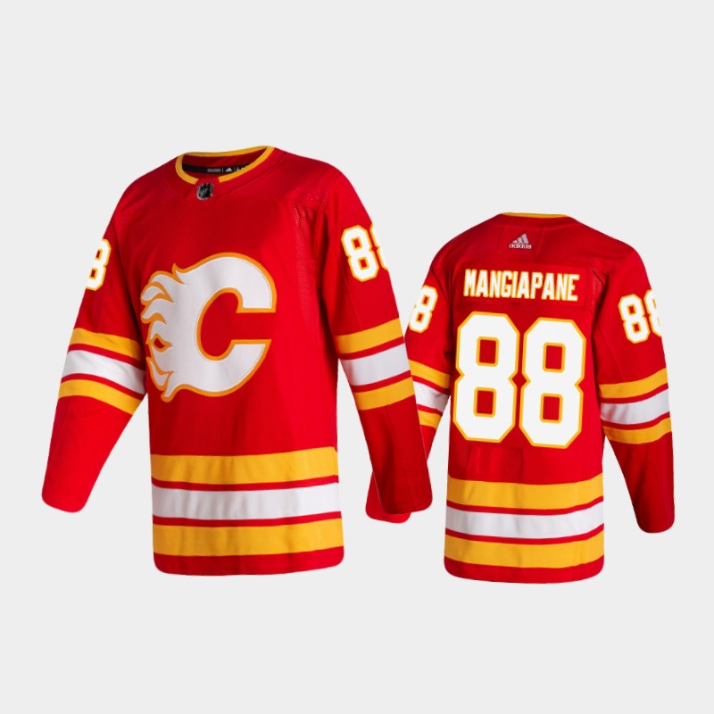 Men's Calgary Flames #88 Andrew Mangiapane Home Red 2020-21 Authentic Jersey Men's Calgary Flames #88 Andrew Mangiapane Home Red 2020-21 Authentic Jersey