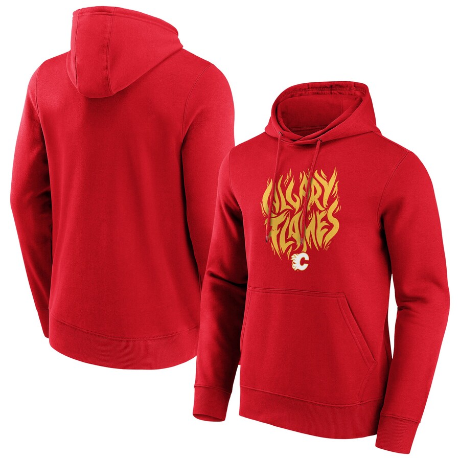 Men's Calgary Flames Red Hometown Graphic Hoodie Men's Calgary Flames Red Hometown Graphic Hoodie