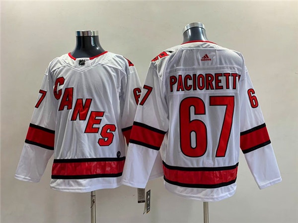 Men's Carolina Hurricanes #67 Max Pacioretty White Stitched Jersey Men's Carolina Hurricanes #67 Max Pacioretty White Stitched Jersey