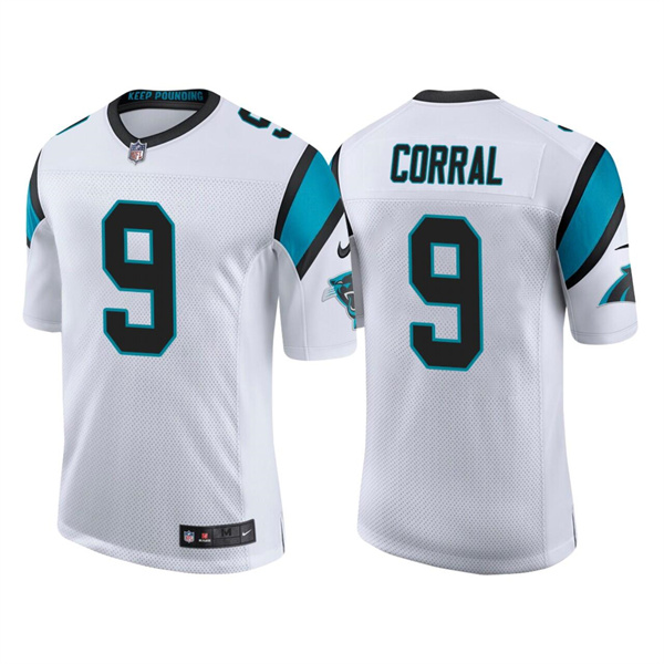 Men's Carolina Panthers #9 Matt Corral 2022 White Stitched Jersey Men's Carolina Panthers #9 Matt Corral 2022 White Stitched Jersey