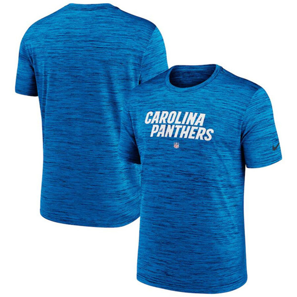 Men's Carolina Panthers Blue Velocity Performance T-Shirt Men's Carolina Panthers Blue Velocity Performance T-Shirt