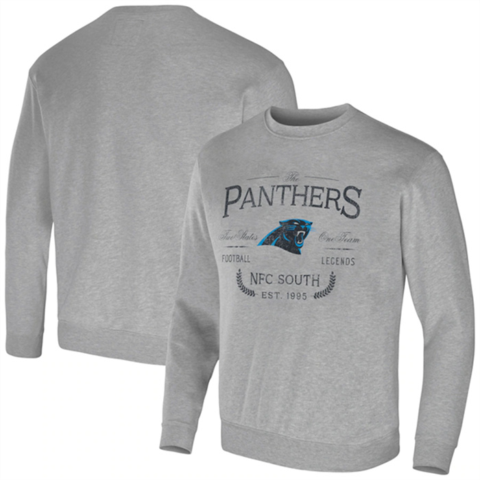 Men's Carolina Panthers Gray Darius Rucker Collection Pullover Sweatshirt Men's Carolina Panthers Gray Darius Rucker Collection Pullover Sweatshirt
