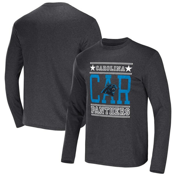 Men's Carolina Panthers Heathered Charcoal X Darius Rucker Collection Long Sleeve T-Shirt Men's Carolina Panthers Heathered Charcoal X Darius Rucker Collection Long Sleeve T-Shirt