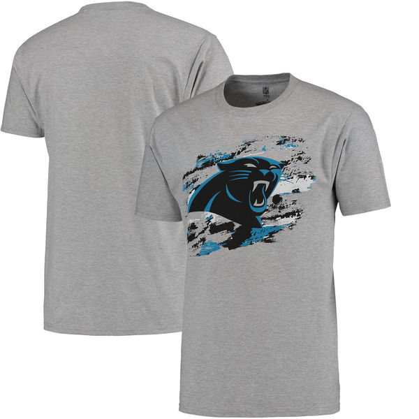 Men's Carolina Panthers NFL Pro Line True Color T-Shirt Heathered Gray Men's Carolina Panthers NFL Pro Line True Color T-Shirt Heathered Gray