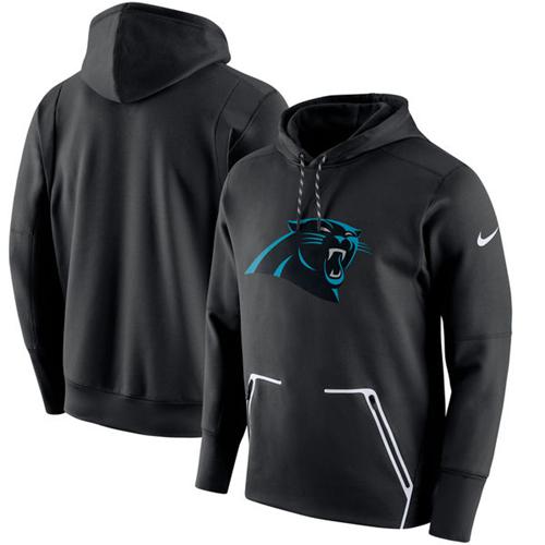 Men's Carolina Panthers Nike Black Champ Drive Vapor Speed Performance Pullover Hoodie Men's Carolina Panthers Nike Black Champ Drive Vapor Speed Performance Pullover Hoodie