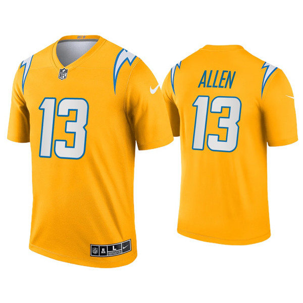 Men's Chargers #13 Keenan Allen Inverted Legend Gold Jersey Men's Chargers #13 Keenan Allen Inverted Legend Gold Jersey