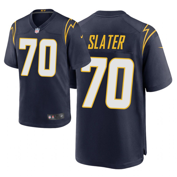Men's Chargers #70 Rashawn Slater 2021 NFL Draft Alternate Game Jersey - Navy Men's Chargers #70 Rashawn Slater 2021 NFL Draft Alternate Game Jersey - Navy