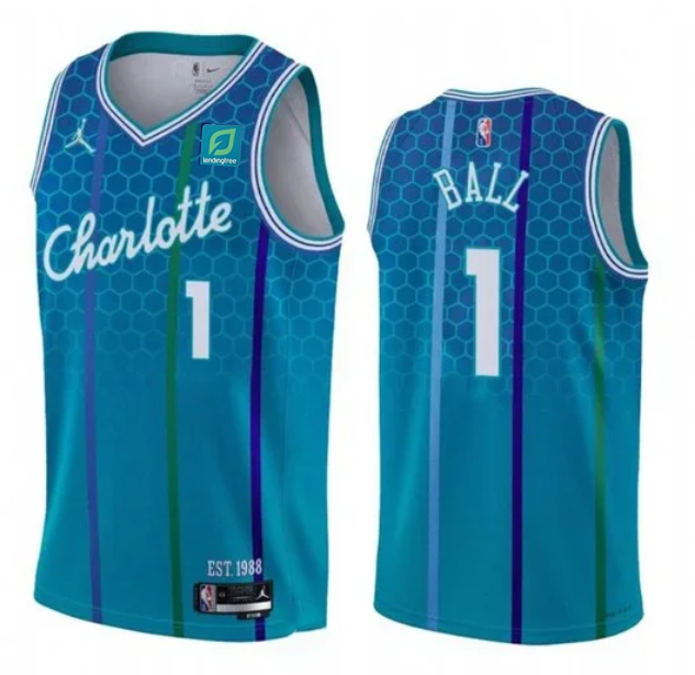 Men's Charlotte Hornets #1 LaMelo Ball Teal 2021-22 City Edition Stitched Basketball Jersey Men's Charlotte Hornets #1 LaMelo Ball Teal 2021-22 City Edition Stitched Basketball Jersey