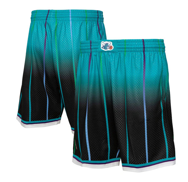 Men's Charlotte Hornets Teal Black Shorts (Run Small) Men's Charlotte Hornets Teal Black Shorts (Run Small)