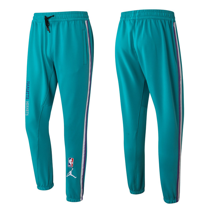 Men's Charlotte Hornets Teal Performance Showtime Basketball Pants Men's Charlotte Hornets Teal Performance Showtime Basketball Pants