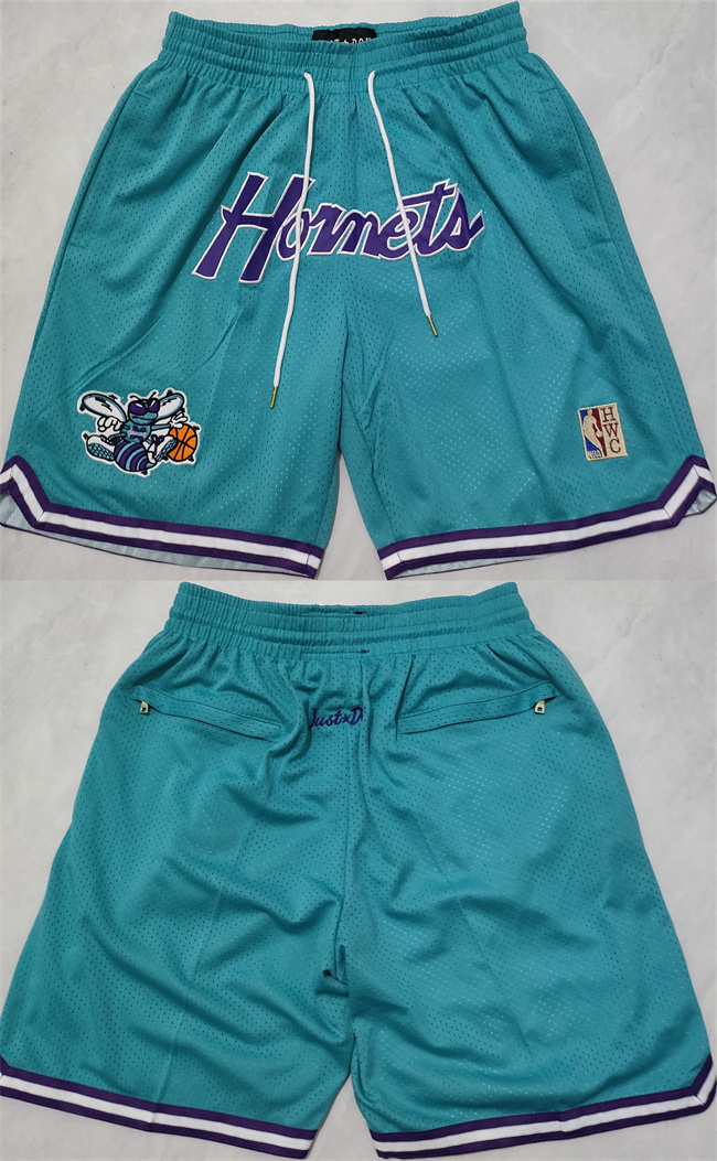 Men's Charlotte Hornets Teal Shorts Men's Charlotte Hornets Teal Shorts