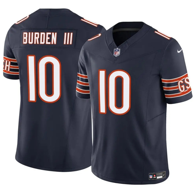 Men's Chicago Bears #10 Luther Burden III Navy 2025 F.U.S.E. Vapor Untouchable Limited Stitched Football Jersey Men's Chicago Bears #10 Luther Burden III Navy 2025 F.U.S.E. Vapor Untouchable Limited Stitched Football Jersey