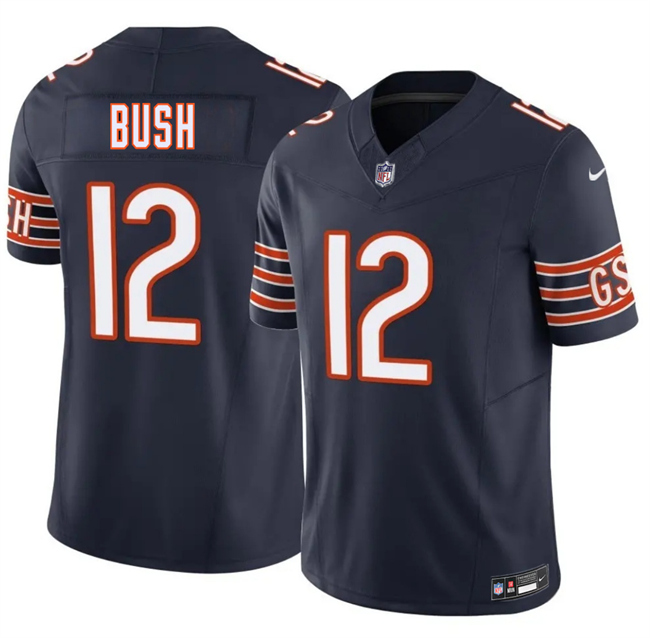 Men's Chicago Bears #12 Devin Bush Navy 2026 F.U.S.E. Vapor Untouchable Limited Stitched Football Jersey Men's Chicago Bears #12 Devin Bush Navy 2026 F.U.S.E. Vapor Untouchable Limited Stitched Football Jersey