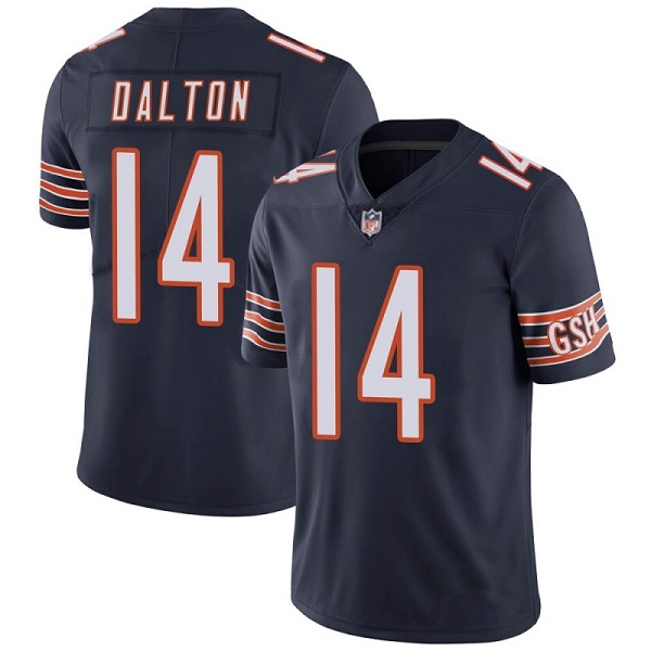 Men's Chicago Bears #14 Andy Dalton Navy Vapor untouchable Limited Stitched Jersey Men's Chicago Bears #14 Andy Dalton Navy Vapor untouchable Limited Stitched Jersey