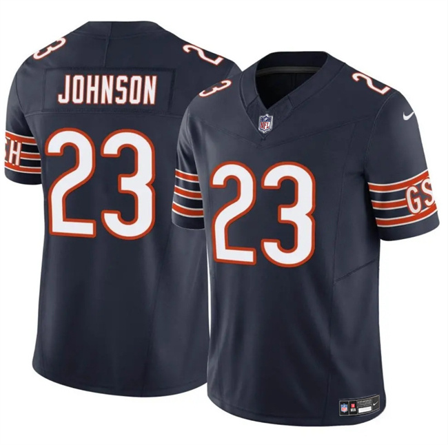 Men's Chicago Bears #23 Roschon Johnson Navy 2023 F.U.S.E. Vapor Stitched Football Jersey Men's Chicago Bears #23 Roschon Johnson Navy 2023 F.U.S.E. Vapor Stitched Football Jersey