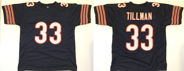 Men's Chicago Bears #33 Charles Tillman Navy Stitched Football Jersey Men's Chicago Bears #33 Charles Tillman Navy Stitched Football Jersey