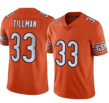 Men's Chicago Bears #33 Charles Tillman Orange Stitched Football Jersey Men's Chicago Bears #33 Charles Tillman Orange Stitched Football Jersey