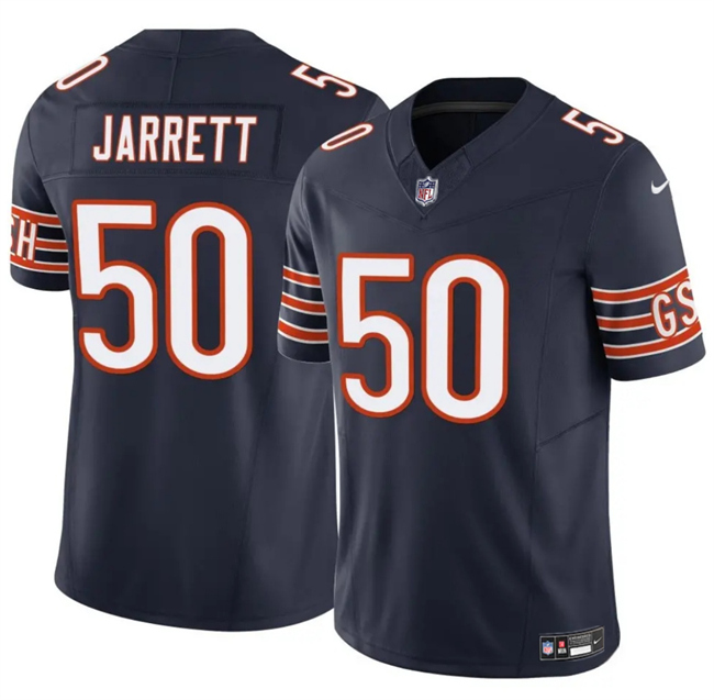 Men's Chicago Bears #50 Grady Jarrett Navy 2025 F.U.S.E. Vapor Untouchable Limited Stitched Football Jersey Men's Chicago Bears #50 Grady Jarrett Navy 2025 F.U.S.E. Vapor Untouchable Limited Stitched Football Jersey
