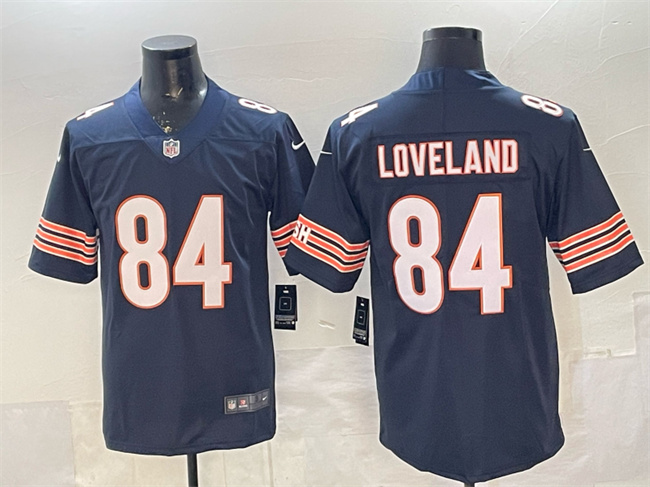 Men's Chicago Bears #84 Colston Loveland Navy Vapor Untouchable Stitched Football Jersey Men's Chicago Bears #84 Colston Loveland Navy Vapor Untouchable Stitched Football Jersey