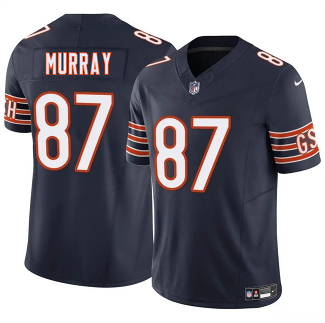 Men's Chicago Bears #87 Jordan Murray Navy 2025 F.U.S.E. Vapor Stitched Football Jersey Men's Chicago Bears #87 Jordan Murray Navy 2025 F.U.S.E. Vapor Stitched Football Jersey