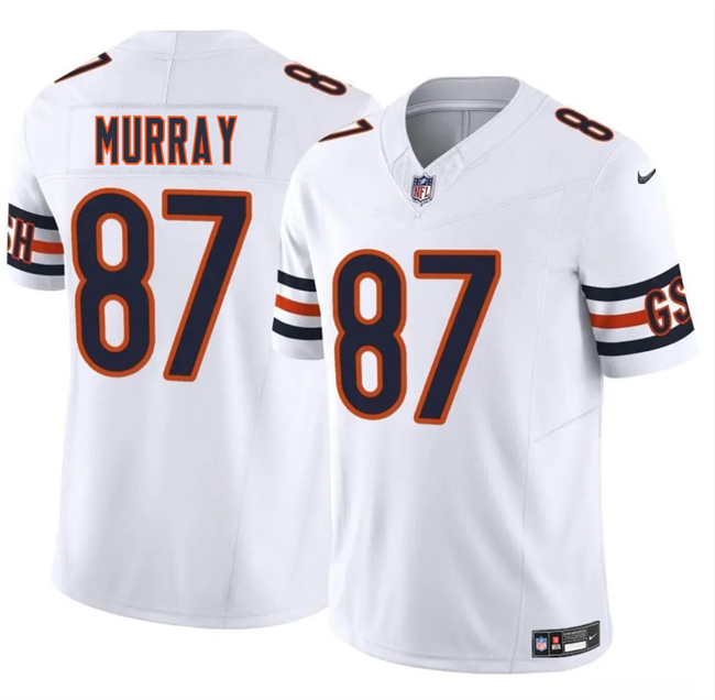 Men's Chicago Bears #87 Jordan Murray White 2025 F.U.S.E. Vapor Stitched Football Jersey Men's Chicago Bears #87 Jordan Murray White 2025 F.U.S.E. Vapor Stitched Football Jersey